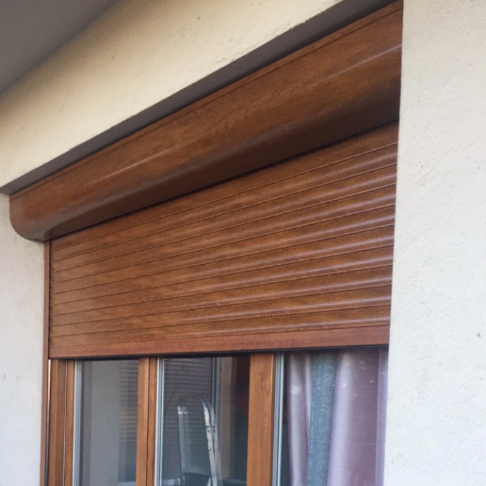 Volets aluminium pvc automatique isolation thermique et phonique baie coulissante battante