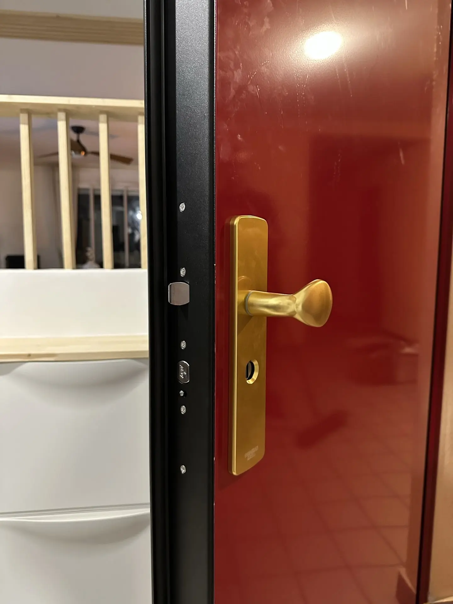 Porte blindée sécurité renforcé aluminium acier finition blindage